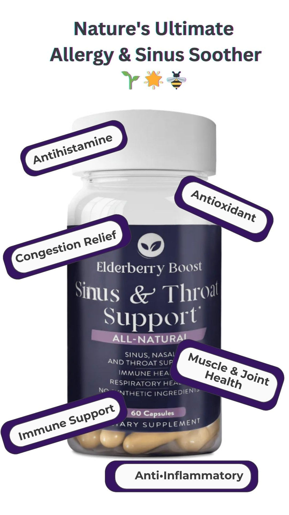 Elderberry Boost pack image shows convenient daily capsule routine