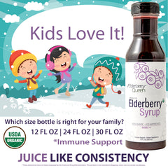 USA-made Elderberry Queen facility emphasizes domestic production quality.