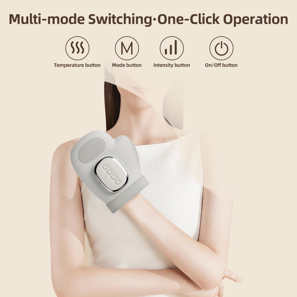 Ergonomic EldHilfe massager design that fits hand curves for comfortable sessions