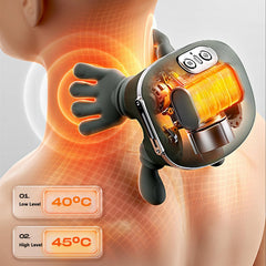 Electric Shiatsu Neck Shoulder Massager wireless use for cable-free flexibility