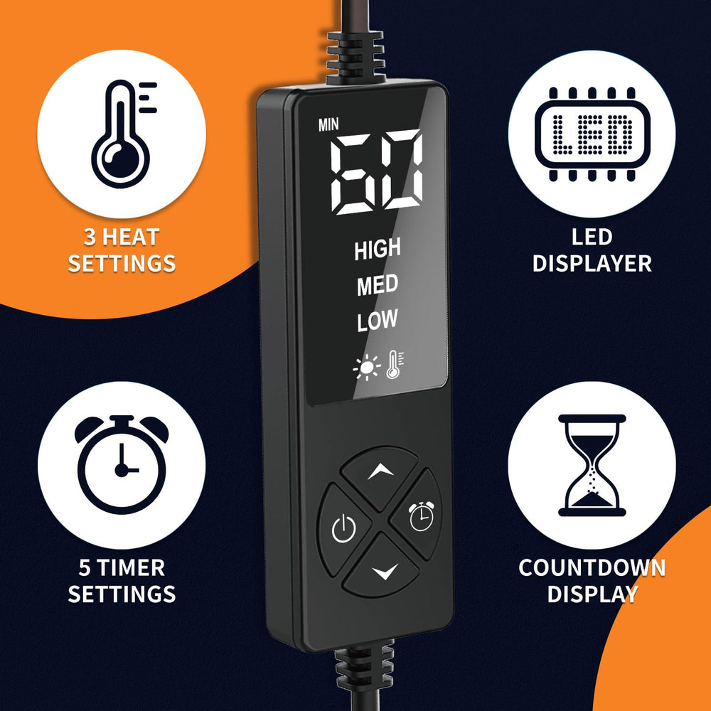 Moist heat option using spray bottle for deeper warming with ELEKHEAL