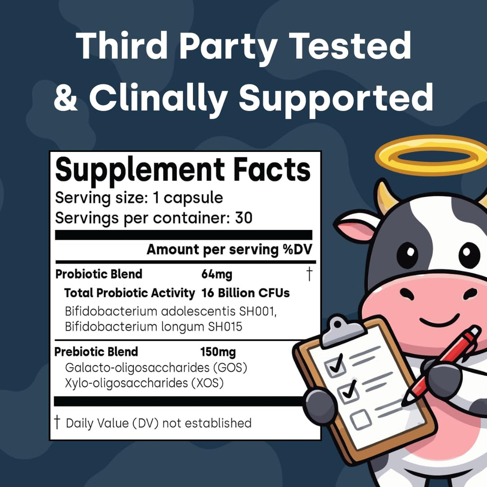 Element Longevity clinical-study visual conveying science-backed gradual transition plan for digestion.