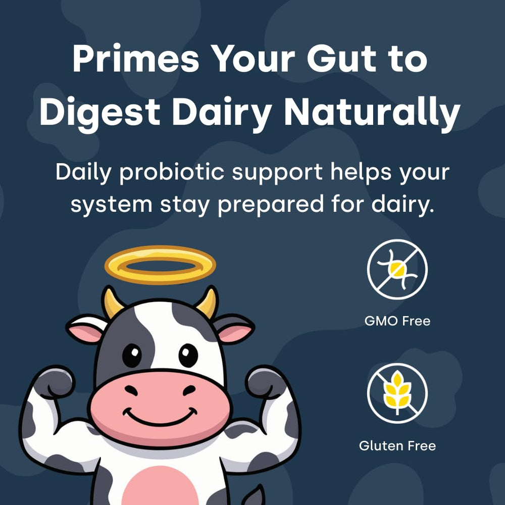 Element Longevity daily routine image showing taking the pill for ongoing dairy ease.