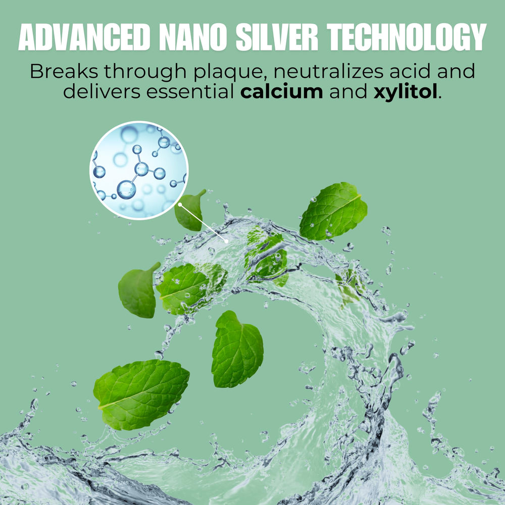 Elementa Silver Nano ingredients: xylitol and nano silver for fresh breath.