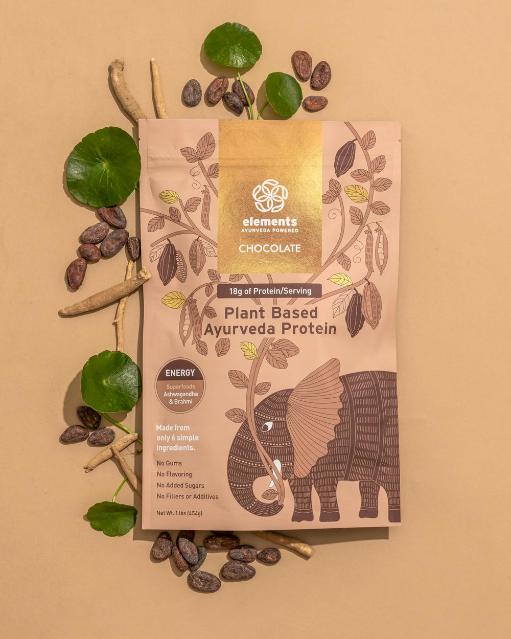 Elements Truffles raw cacao powder close-up—antioxidant-rich cacao for rich smoothies
