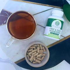 Concentrated herbal formula prepared without talc for purity.