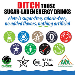 Refillable pocket bottle shown for eco-friendly use by Elete Citrilyte Add-In.