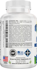 Elevate Mood-XL bottle pour demonstrates convenient daily dosage for sustained calm