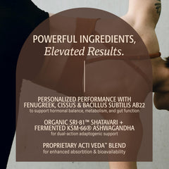 Shaker with ELEVATE ORGANIC powder, ready for a chocolate-flavored mix.
