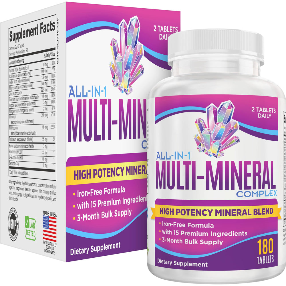 Elevate Recovery 3-month supply bottle for steady multimineral support.