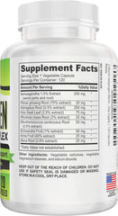 Elevate Recovery ashwagandha capsules close-up highlighting adaptogenic blend