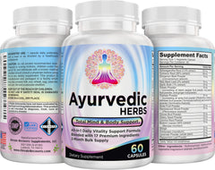 Elevate trikatu-triphala-brahmi-cordyceps ingredients close-up for holistic wellness