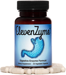 ElevenZyme infographic-style graphic of 11 enzymes for digestive support.