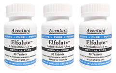 ELFOLATE 7.5mg bottle—premium L-methylfolate for daily wellness support.
