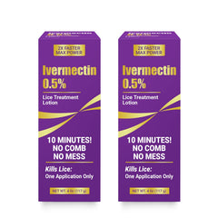 ELFSOUL Ivermectin Lotion bottle pour ready for quick scalp treatment