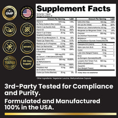 Eliixr methylated multivitamin label highlights active folate and B vitamins for daily wellness.