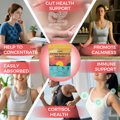 Elional Cortisol Drink Mix with magnesium and vitamin D3 for relaxed mood support