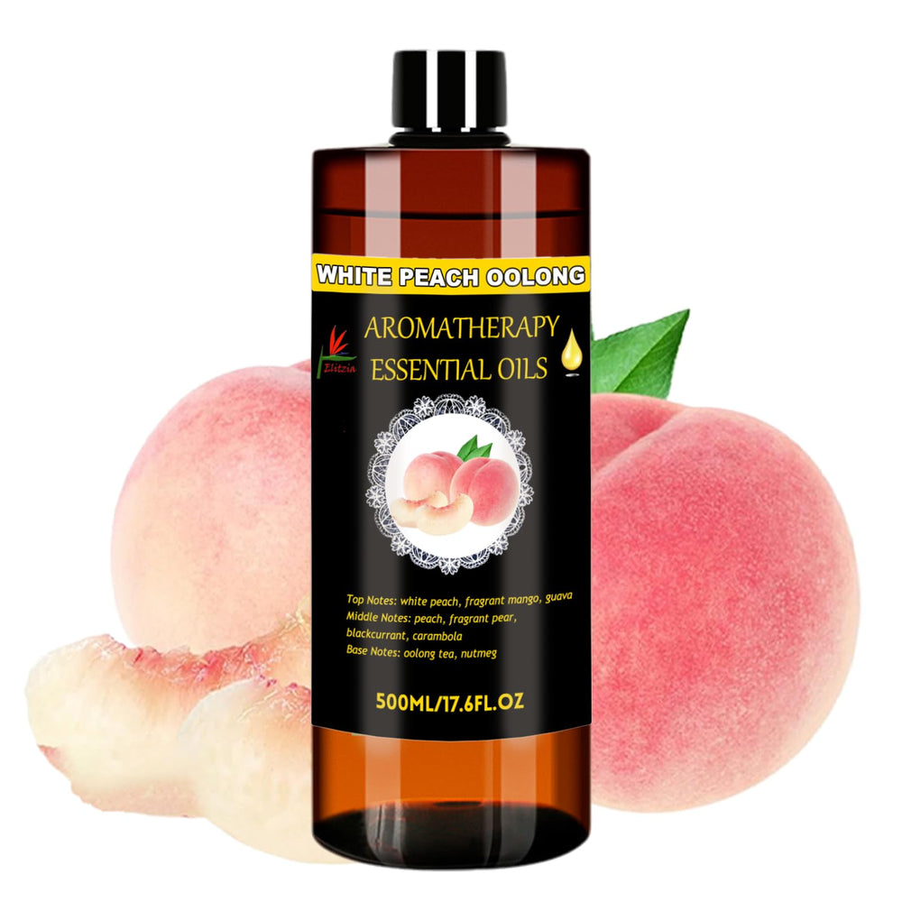 Elitzia refill bottle with fruity white peach top notes to brighten living spaces.