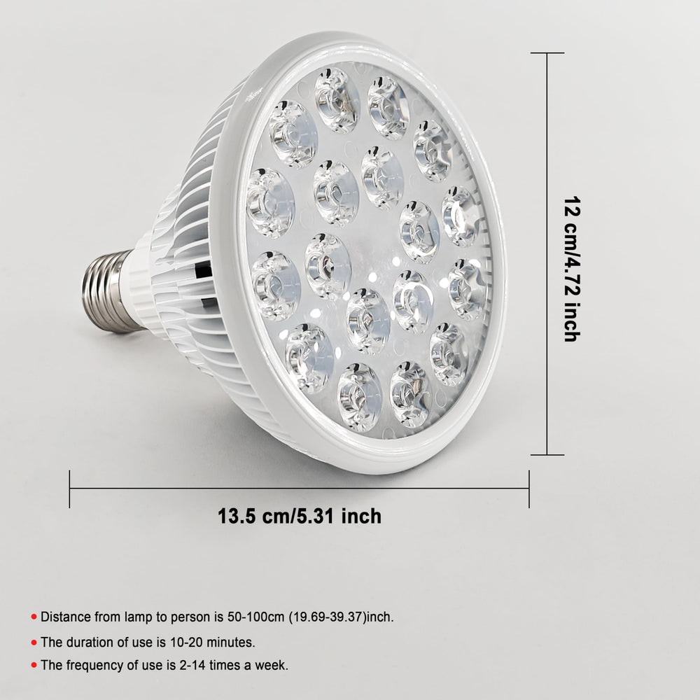 Elitzia infrared bulb in-use glow implies practical warmth during routines.