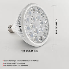 Elitzia infrared bulb in-use glow implies practical warmth during routines.