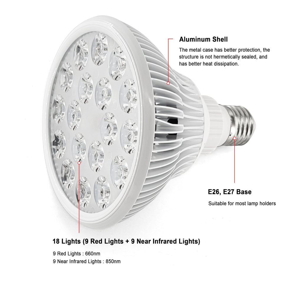 Elitzia infrared bulb plugged into a standard socket for simple setup.