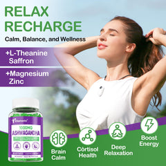 ELLAMENTZ Ashwagandha gummies sugar-free vegan packaging highlights guilt-free daily routine.