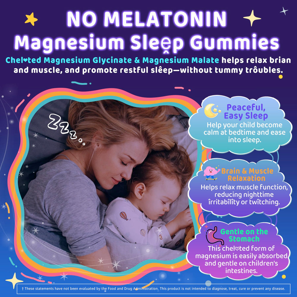 ELLAMENTZ Kids Sleep Gummies jar dispense demonstrates easy nightly dosing