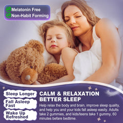 Ellamentz magnesium glycinate gummies melatonin-free, ideal for bedtime calm.