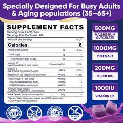 ELLAMENTZ magnesium glycinate gummies portion showing daily dosage idea.
