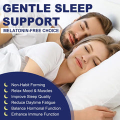 ELLAMENTZ Sleep Gummies sugar-free label, blueberry flavor with no aftertaste.