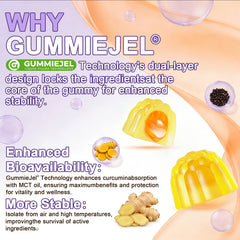 ELLAMENTZ Turmeric Gummies daily-use lifestyle shot promoting mobility and comfort