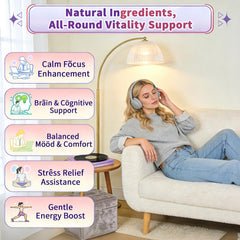 ELLAMENTZ Vegan L-Theanine Gummies bottle pour shows convenient daily serving on the go.