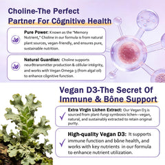 ELLAMENTZ Vegan Omega-3 Gummies close-up of vegan algal oil-based gummies.