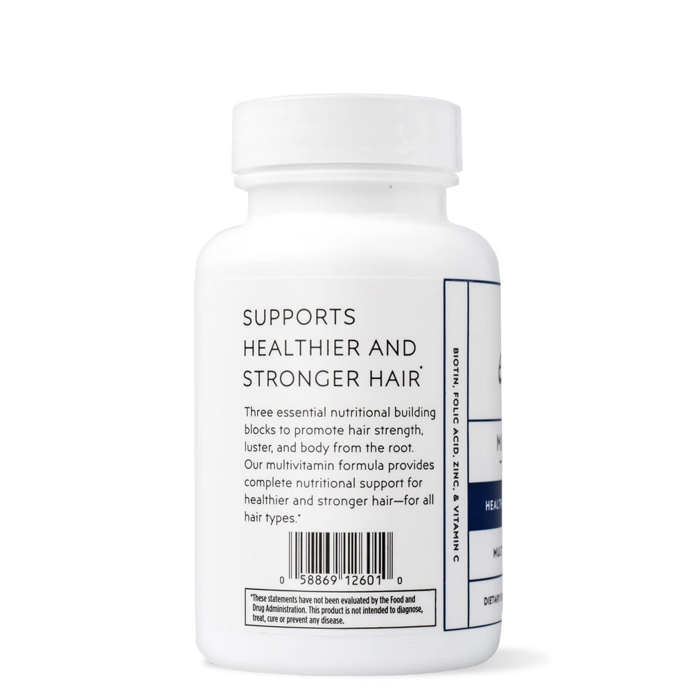 Elon Matrix 5000 lifestyle use demonstrates a daily vitamin routine for hair health.