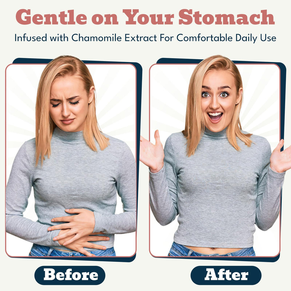 Elystrixionis gentle chamomile formula promotes everyday wellness with a mild stomach-friendly feel.