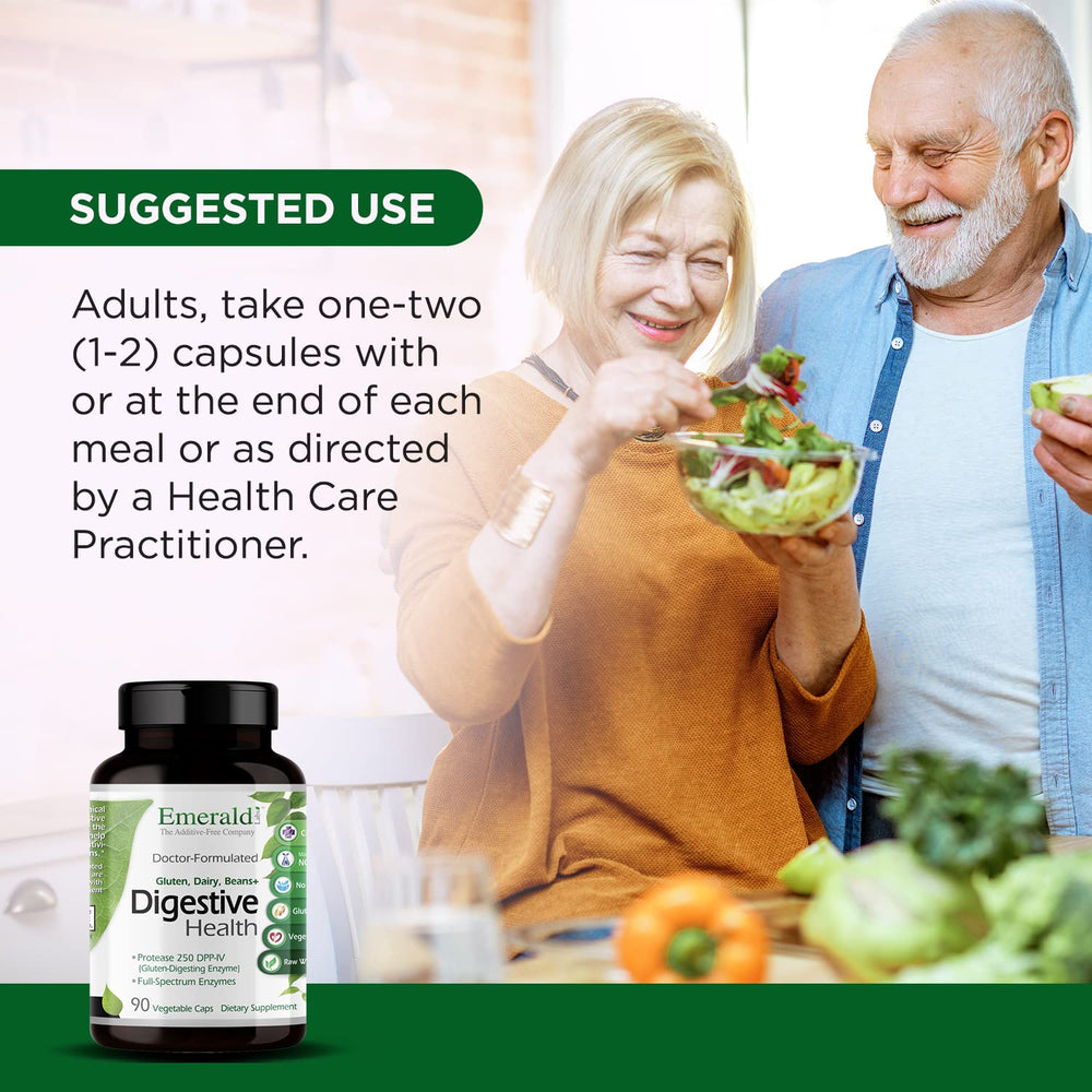 Emerald Labs Digestive Health gluten-free formula jar.