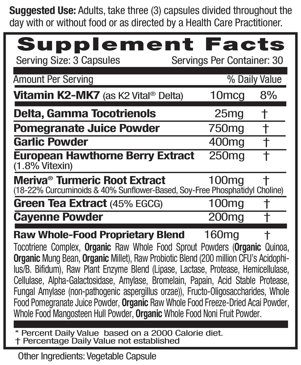 Emerald Labs hawthorn berry capsules shown for daily heart ally support