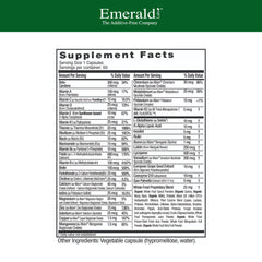 Emerald Labs Men's 45+ 1-Daily Multi capsules ready to support bone and heart health