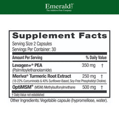 Emerald Labs Pea+ with Levagen+ capsules for convenient recovery after workouts