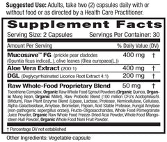 EMERALD LABS Reflux Health capsules closeup highlighting Mucosave FG and DGL benefits.