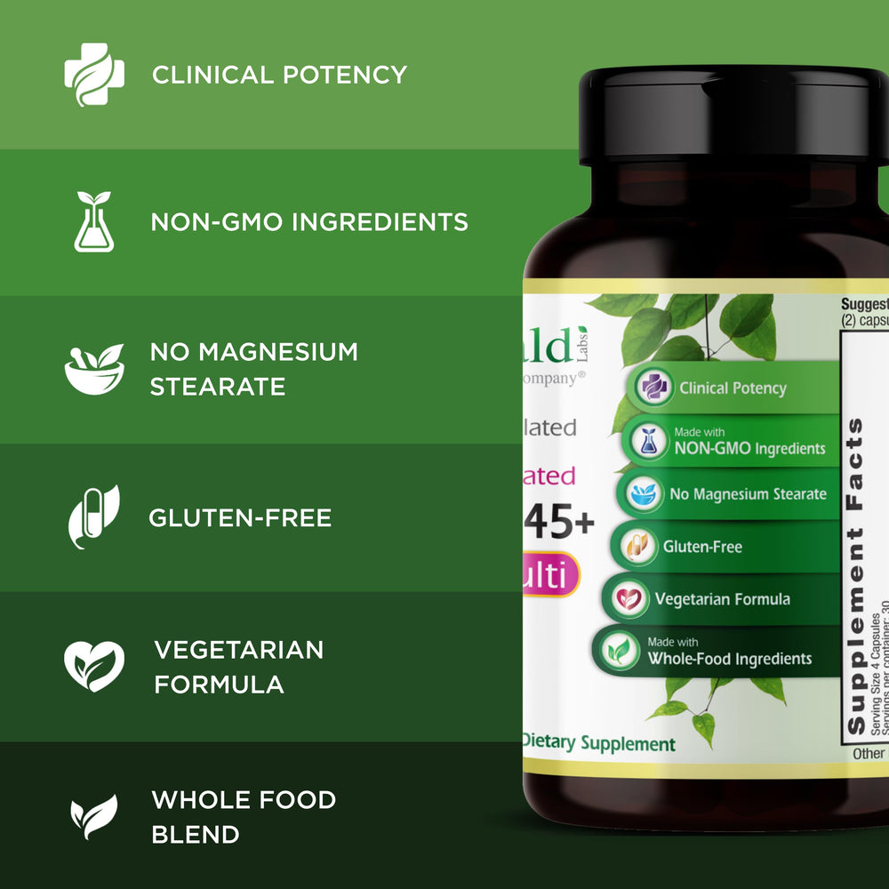 Vegetarian formulation by Emerald Labs designed for daily wellness