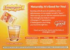 Emergen-C 130213 glass with orange drink offers a tasty immune-friendly routine
