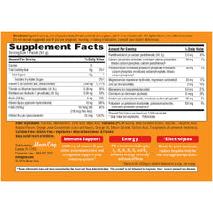 Emergen-C post-workout drink idea with natural orange flavor for hydration.