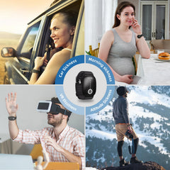EmeTerm rechargeable battery delivers multiple sessions per charge for extended travel.