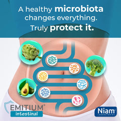 Emitium zinc and vitamins support overall intestinal wellness.