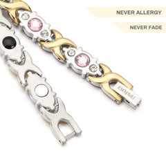 Emmori crystal-inlay detail adds a refined accent.