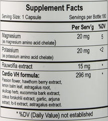 Close-up of Empirical Labs Cardio VH capsules for convenient daily dosing.