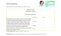 Empirical Labs Omnizyme capsules closeup highlighting plant-based enzymes