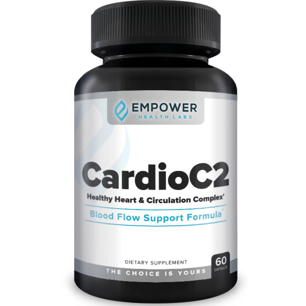 Empower Health Labs CardioC2 bottle front for circulation and energy support.