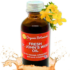 Em's Herbals St. John’s Wort Oil bottle for topical care and nerve comfort.